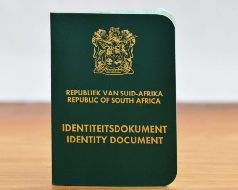 Green South African ID book