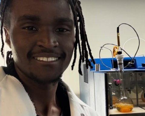 Julian Brown pictured in laboratory