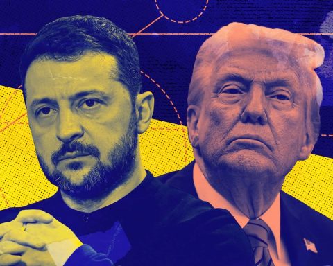 Ukrainian President Volodymyr Zelensky and USA President Donald Trump